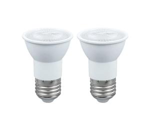 PSDFJAD ZHGUIMING Lot de 2 ampoules LED PAR16 5 W, lentille 38 degrés, 110 V, 230 V, JDR E26, E27, spot sur rail LED, culot à vis 50 W(WARM WHITE 3000K_NON-DIMMABLE)