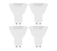 PSDFJAD ZHGUIMING Lot de 4 ampoules LED GU10 5 W for spot encastré, idéal for un salon, une chambre, une cuisine ou une salle de bain, 50 W(GU10 220-240V,WARM WHITE 3000K_NON-DIMMABLE)