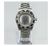 PSDFJAD ZHGUIMING Montre homme 40 mm en céramique bleue GMT lunette de montre NH34 NH35 NH36 boîtier en acier inoxydable montre mécanique modifiée verre fantôme d'eau(NO.12,Dense bottom)