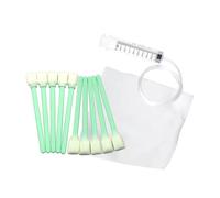 PSDFJAD ZHGUIMING Tête d'impression, Outil de Nettoyage d'imprimante, tampons d'imprimante, bâton d'essuie-Glace for Salle Blanche, Entonnoir, seringue, Lavage de la Boule d'oreille(Light Black)