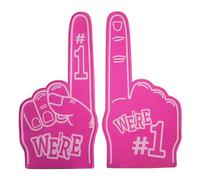 Psdndeww 1 paire de gants de pom-pom girl géants en mousse pour les doigts pour compétition sportive stade équipe outil de jubilation geste de jubilation