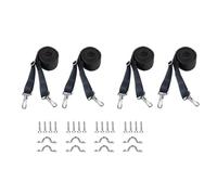 Psdndeww 2/4 Pièces Sangles Supérieures Bimini pour Auvent De Bateau avec Boucle À Pression en Acier Inoxydable pour Auvents Canoë Sangles Supérieures en Nylon Marin Accessoires De Quincaillerie