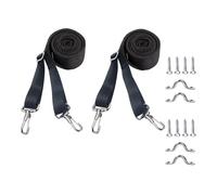Psdndeww 2/4 Pièces Sangles Supérieures Bimini pour Auvent De Bateau avec Boucle À Pression en Acier Inoxydable pour Auvents Canoë Sangles Supérieures en Nylon Marin Accessoires De Quincaillerie