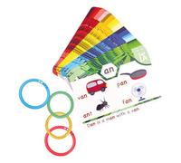 Psdndeww Apprenez presque les cartes phoniques Éducation précoce Aide phonique pour les enfants d'âge préscolaire Petits enfants Mots d'apprentissage visuels