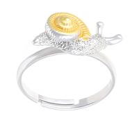[Psdndeww] Bague en alliage en forme d'escargot bijoux colorés accessoires de mode pour les voyages quotidiens et les sorties décontractées
