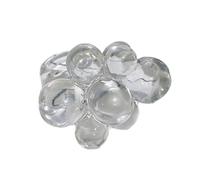 [Psdndeww] Bagues de déclaration de fête, bijoux à la main, anneaux uniques en acrylique avec perles offrant un look tendance pour la personnalité