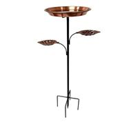 Psdndeww Baignoire et mangeoire en fer pour oiseaux en fer Idéal pour la décoration de jardin ou de terrasses