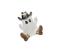 Psdndeww Belle figurine Specter Statue Décoration pour Halloween Maison Extérieur Jardin Party Accessoires Drôle Plateau de table Halloween Statue de Cowboy pour maison de fête