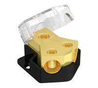 Psdndeww Bloc de distribution de fil de terre de calibre 0/2/4 dans 4/8/10 pour installation d'amplificateur de voiture stéréo et amplificateur de voiture