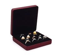 Psdndeww Boîte à bagues de voyage Bijoux faits à la main Caisse de stockage Petite boîte à bijoux portable Collection cadeau pour Noël