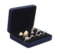 Psdndeww Boîte à bagues de voyage Bijoux faits à la main Caisse de stockage Petite boîte à bijoux portable Collection cadeau pour Noël