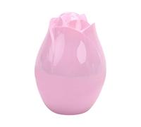 Psdndeww Boîte à pendentif rose à double ouverture en velours doublé bagues de fiançailles bijoux avec intérieur doux