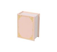 Psdndeww Boîte de rangement vintage en forme de livre portable pour bagues, pendentifs et boucles d'oreilles avec fermeture magnétique