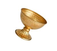 Psdndeww Bol à compote décoratif sur pied, S | Vases en forme d ' urne en fer martelé pour table, table à manger, entrée ou étagère