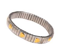 [Psdndeww] Bracelet élastique exquis et polyvalent en acier inoxydable et décoration brillante pour se réunir