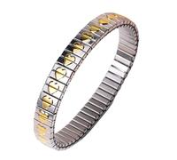 [Psdndeww] Bracelet élastique exquis et polyvalent en acier inoxydable et décoration brillante pour se réunir