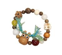 [Psdndeww] Bracelet en bois à la mode, perles colorées, bijou unique, amitié, adapté à n'importe quel look