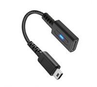 Psdndeww Câble d'alimentation multifonction de type C, 10 cm de long, fil de charge en PVC, texture PVC, adapté pour les voyages et les jeux, ligne de charge de voyage