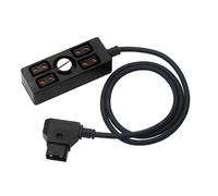 Psdndeww Câble répartiteur D-Tap mâle vers 4 ports femelles Adaptateur D-Tap alimentation plusieurs appareils avec une seule prise Dtap