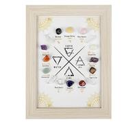 Psdndeww Cadre en pierre naturelle inspirant du zodiaque pour les amateurs d'astrologie et d'ornement à la maison Aficionados signe étoile