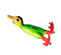 Psdndeww Canard Appât artificiel Leurre de Pêche Hélice 3D Leurre de Pêche Canard Topwaters Natation Appât Double Crochet Appât de Canard