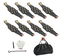 Psdndeww Chaînes antidérapantes pour voiture - Chaînes de traction efficaces pour véhicules qui assurent une conduite sûre sur une route glissante