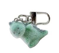 Psdndeww Cintre de voiture de dinosaure vif et audacieux pour les amateurs de dinosaures de fromage à clé à effacer Pendentif charme doux décors suspendus