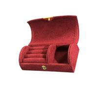 Psdndeww Coffret à bijoux portable avec des designs initiaux et florissants Organisateurs de bijoux solides Accessoires pour femmes à la mode