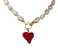 [Psdndeww] Collier de perles fausses irrégulières fait main collier fait main bijoux mode pour femme état de mariage