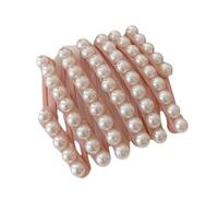 Psdndeww Couvre-chef multifonction orné de perles, facile à ajuster et à utiliser, accessoire de cheveux pour un look élégant au quotidien, comme décrit