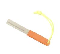 Psdndeww Crochet de pêche Outil de meulage portable Grain Aiguiseur d'hameçon Lime diamant Porte-clés