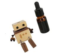 Psdndeww Décoration de bureau animée en bois sur tableau de bord de voiture - Décoration artisanale pour les amateurs de voiture - Décoration de voiture en bois