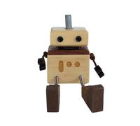 Psdndeww Décoration de bureau animée en bois sur tableau de bord de voiture - Décoration artisanale pour les amateurs de voiture - Décoration de voiture en bois