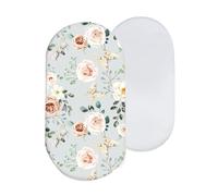 Psdndeww Drap-housse pour nouveau-né - Drap housse de lit pour berceau - Housse de matelas douce et amovible