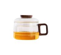 Psdndeww Easy to CupHeat Tasse en verre avec passoire à thé et couvercle Idéal pour les jus de café et diverses boissons Tasse en verre avec couvercle
