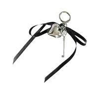 Psdndeww Élégant porte-clés en forme de cœur en alliage robuste pour ajouter du style à votre look, Noir , taille unique