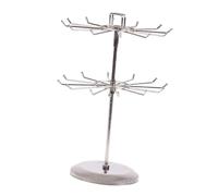 Psdndeww Étagère à bijoux élégante avec crochet Collier rotatif et porte-bracelet Présentoir élégant pour une utilisation en boutique ou en magasin