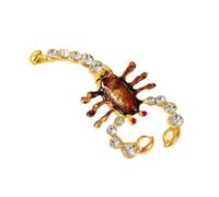 Psdndeww Étui à bijoux Scorpions résistant à l'usure avec oxyde de zirconium multifonctionnel Décoration d'intérieur Article créatif Cadeau créatif Amateurs de bijoux