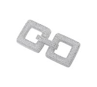 Psdndeww Fermoirs en oxyde de zirconium étincelants personnalisables pour des designs personnalisés