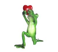 Psdndeww Grenouilles Figurines Résine de jardin Grenouilles Statue 3D Ornements Couple Collection Maison Bureau Décoration Ornements de table
