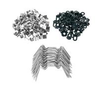 Psdndeww Lot de 100 clips de support de jardin à installation rapide avec crochet de suspension pour serre stable structure et systèmes de plantes Clip de serre