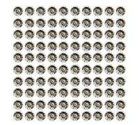 Psdndeww Lot de 100 pendentifs en forme de quatre feuilles d'herbe à feuilles porte-bonheur pour pendentif à la mode Composants de bijoux Alliage Charme Parfait pour les projets de bijoux