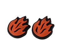 Psdndeww Lot de 2 amortisseurs de vibrations en silicone pour raquette de tennis en forme de flamme
