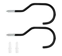 Psdndeww Lot de 2 cintres de vélo robustes - Pour montage mural - Crochets de rangement pour vélo - Organisateurs de garage - Boucles de stationnement