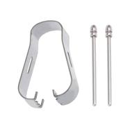 Psdndeww Lot de 2 noyaux de tête à filetage rond en métal avec clip de rechange pour les écrivains notables