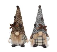 Psdndeww Lot de 2 poupées en peluche sur le thème du café Décors pour les stations de café Elfes faits à la main Objets de collection