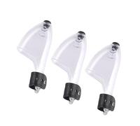 Psdndeww Lot de 3 housses de protection pour canne à pêche de 13/15/18 cm de long avec ceinture de fixation