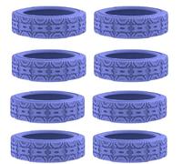Psdndeww Lot de 4 housses de protection en silicone pour valises de voyage et de bureau, violet, One Size