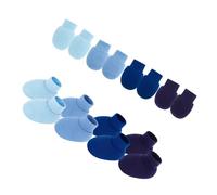 Psdndeww Lot de 4 moufles et chaussettes pour bébé - Ajustement de la respiration - Gants anti-rayures - Confortable à porter - Pour nouveau-né - Protection des mains et des pieds, Lot de 5., Taille