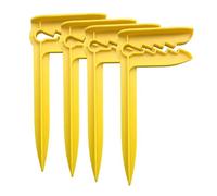 Psdndeww Lot de 4 supports de serviette de plage légers pour extérieur, piquets d'ancrage, support de tapis de plage, outil de camping en plein air, facile à utiliser, support de couverture de